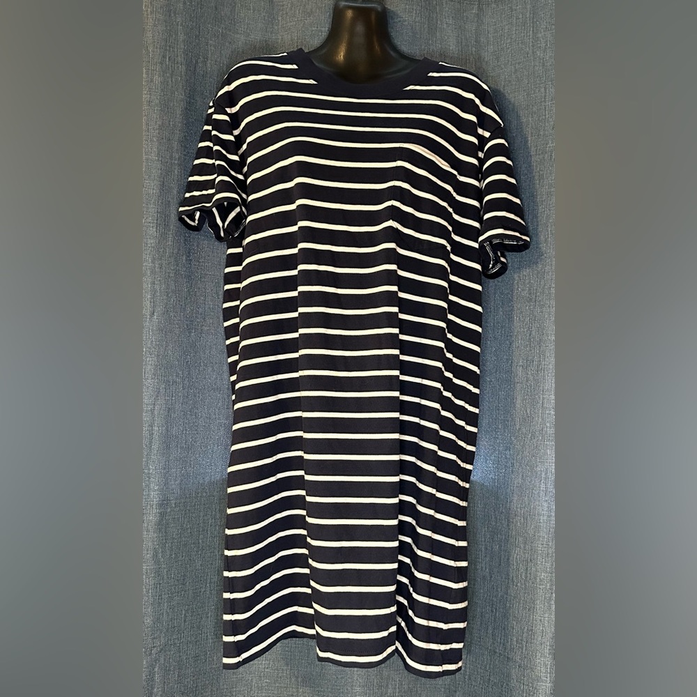 Madewell Striped Pocket Tee Dress